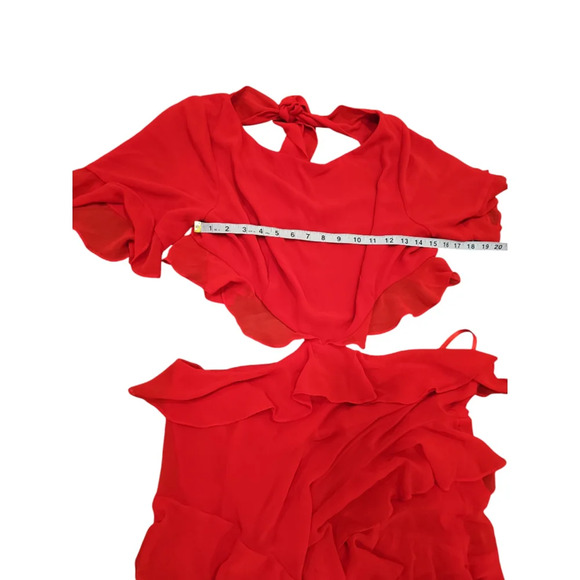 Fame and Partners Marse Gown Red Dress US 14 - Picture 11 of 13